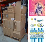 Pallet Job Lot - Includes 450 x Packs of Hannah Montona Party Napkins,  576 x Packs of Bananas in Py