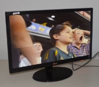 1 x LG Flat Screen LED 24 Inch Monitor - 1920x1080 Resolution - HDMI Connection - Full HD Ready - Mo