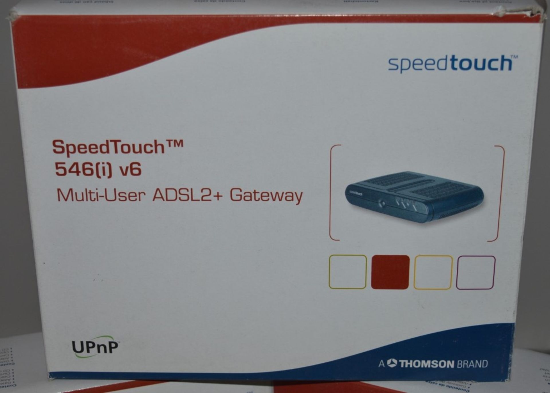 6 x Thompson Speedtouch 546i v6 Multi User ADSL2+ Gateway Routers - New Boxed Stock - CL300 - Ref PC - Image 3 of 3