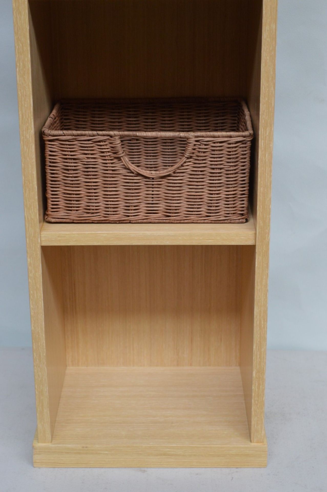 1 x Vogue ARC Series 2 Bathroom Storage Shelving Unit - Wall Mounted or Floor Standing - OAK - Image 3 of 9