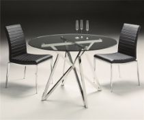 1 x Designer Chelsom STELLA Contemporary DINING TABLE - CL081 - Beautifully Crafted Star Shaped