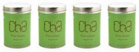 Resale Pallet - 600 x Tins of CHA Organic Tea - PURE GREEN - 100% Natural and Organic - Includes 600