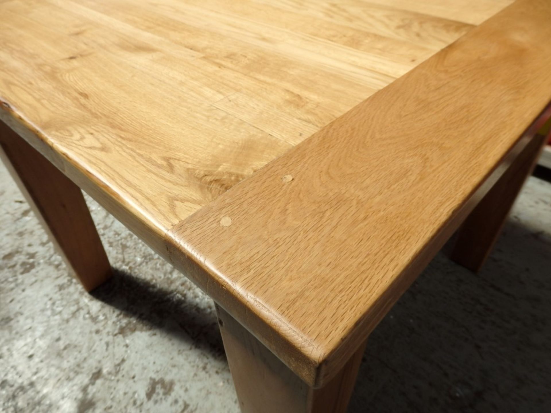 1 x Mark Webster Reclaimed Oak Table - Dimensions: W100 x H80 x D100cm - Prebuilt, Ex-display - Ref: - Image 19 of 20