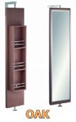 1 x Vogue ARC Series 2 Full Length SWIVEL MIRROR With Reverse Storage - OAK FINISH - Manufactured to