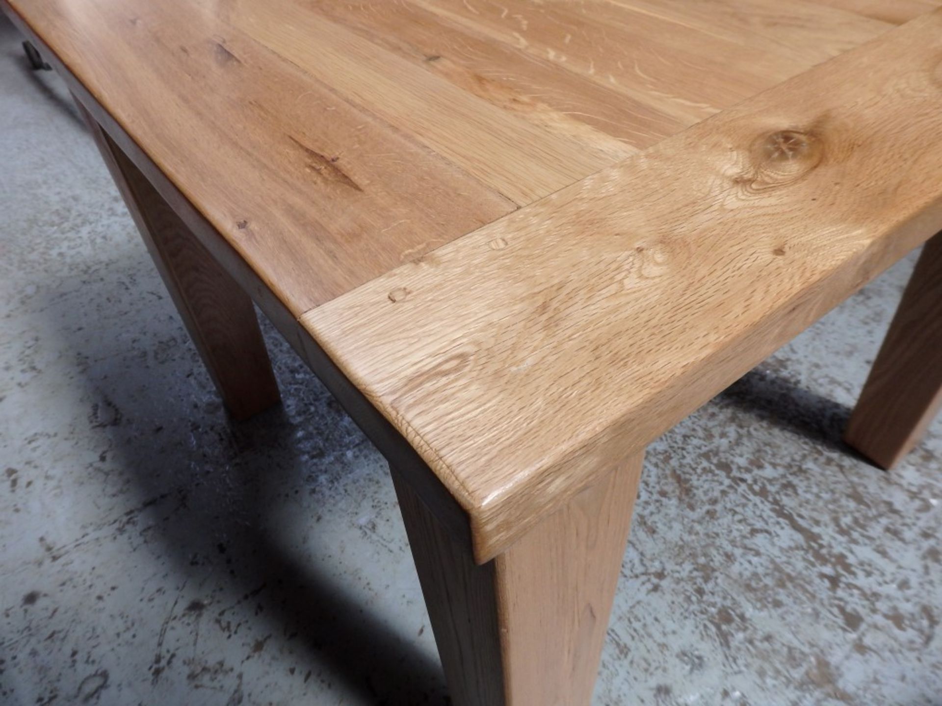 1 x Mark Webster Reclaimed Oak Table - Dimensions: W100 x H80 x D100cm - Prebuilt, Ex-display - Ref: - Image 18 of 20