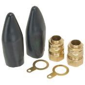 22 x Hellermann Tyton CW25 25mm Industrial Brass Cable Gland Kits - Brand New Stock - CL300 - Ref
