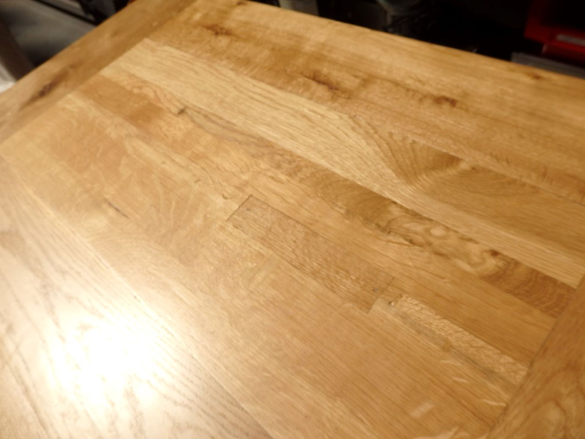 1 x Mark Webster Reclaimed Oak Table - Dimensions: W100 x H80 x D100cm - Prebuilt, Ex-display - Ref: - Image 4 of 20