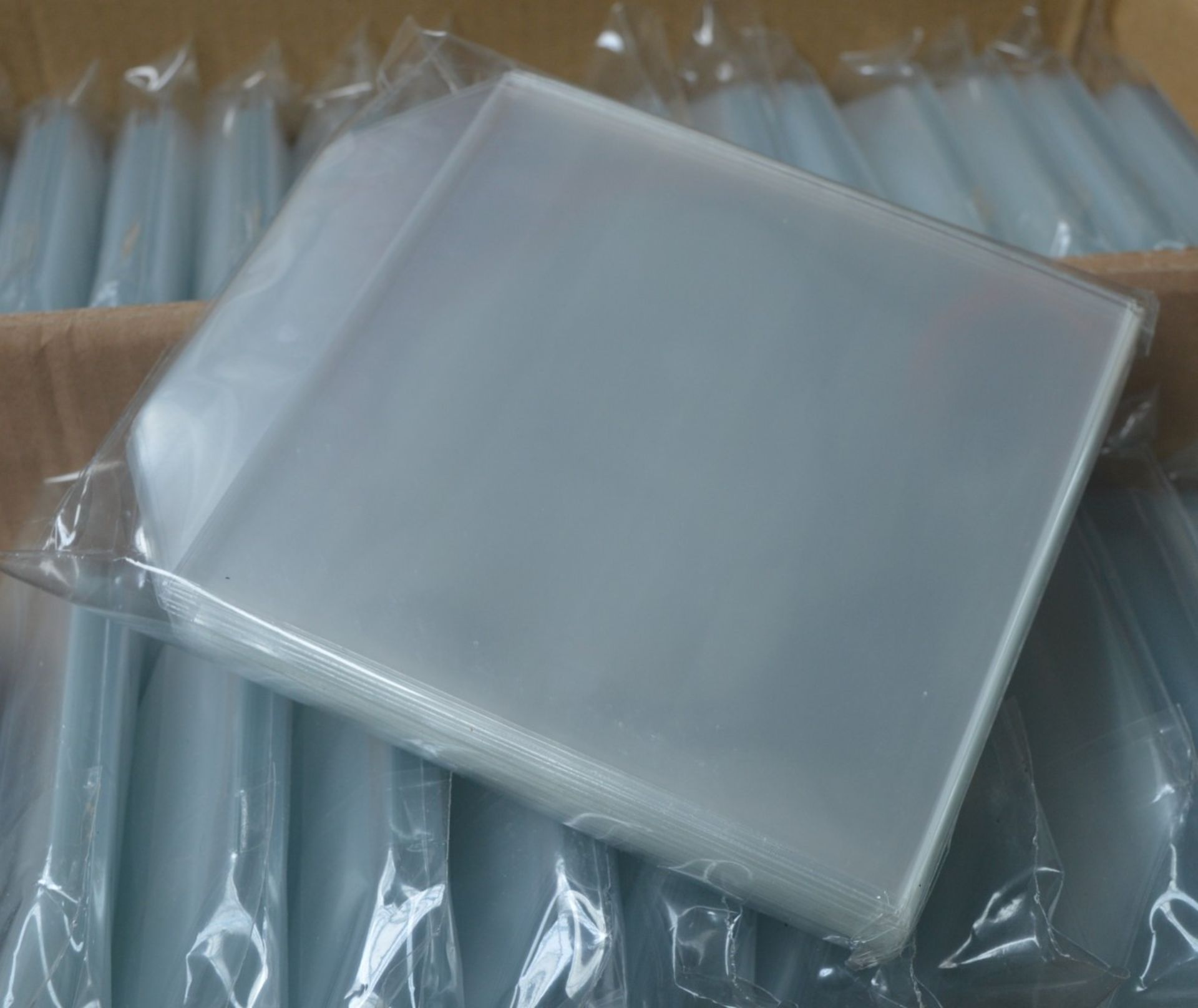 800 x Clear Plastic CD or DVD Sleeves With Flaps - Includes 8 x Packs of 100 Sleeves - Brand New