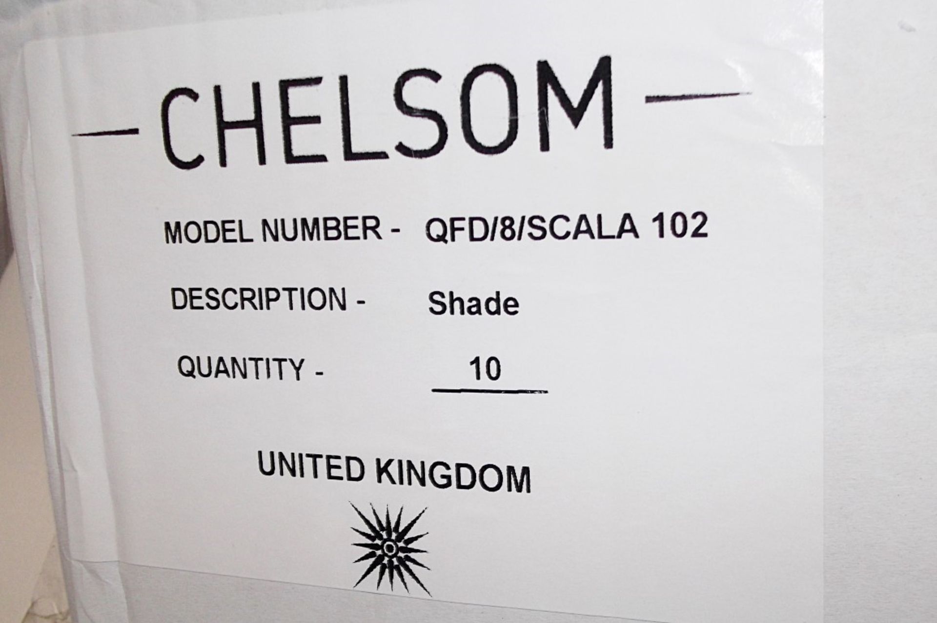 10 x DESIGNER TAPERED CYLINDER LIGHT SHADES By Chelsom - CL043 – Each Features A Silky Fabric In A - Image 3 of 6