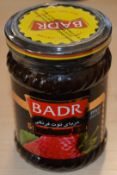 120 x Jars Badr Strawberry Jam - Expiry Date 01/11/2016 - Brand New Stock - Includes 10 x Cases of