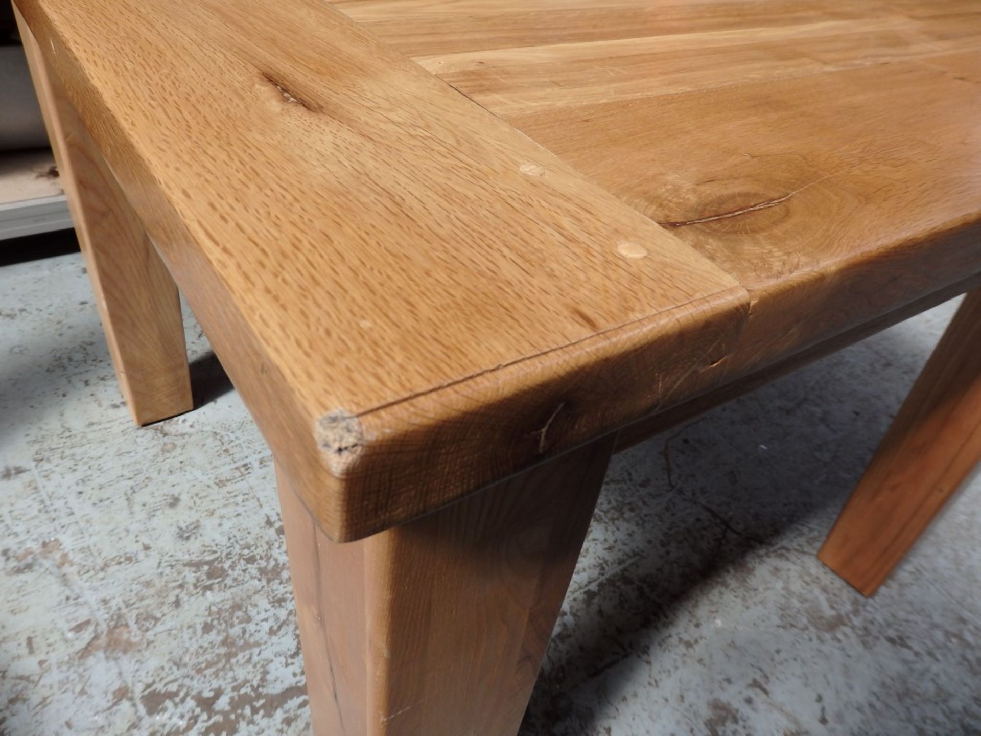 1 x Mark Webster Reclaimed Oak Table - Dimensions: W100 x H80 x D100cm - Prebuilt, Ex-display - Ref: - Image 16 of 20