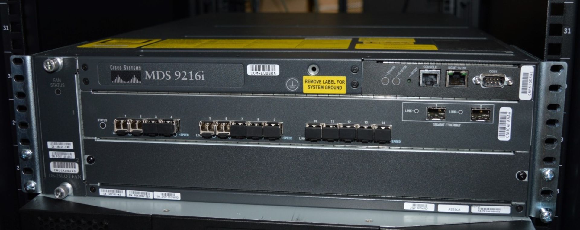 1 x Cisco Systems MDS 9216 DS-C9200 Series Multiservice Fabric Switch - Includes 14 GBIC - Image 4 of 8