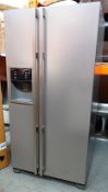 1 x John Lewis American-Style (Side By Side) Fridge / Freezer - Model: JLAFFS2009 - Colour: Silver -