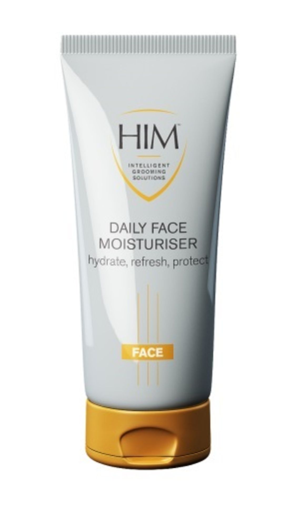 70 x HIM Intelligent Grooming Solutions - 75ml DAILY FACE MOISTURISER - Brand New Stock - Hydrate,