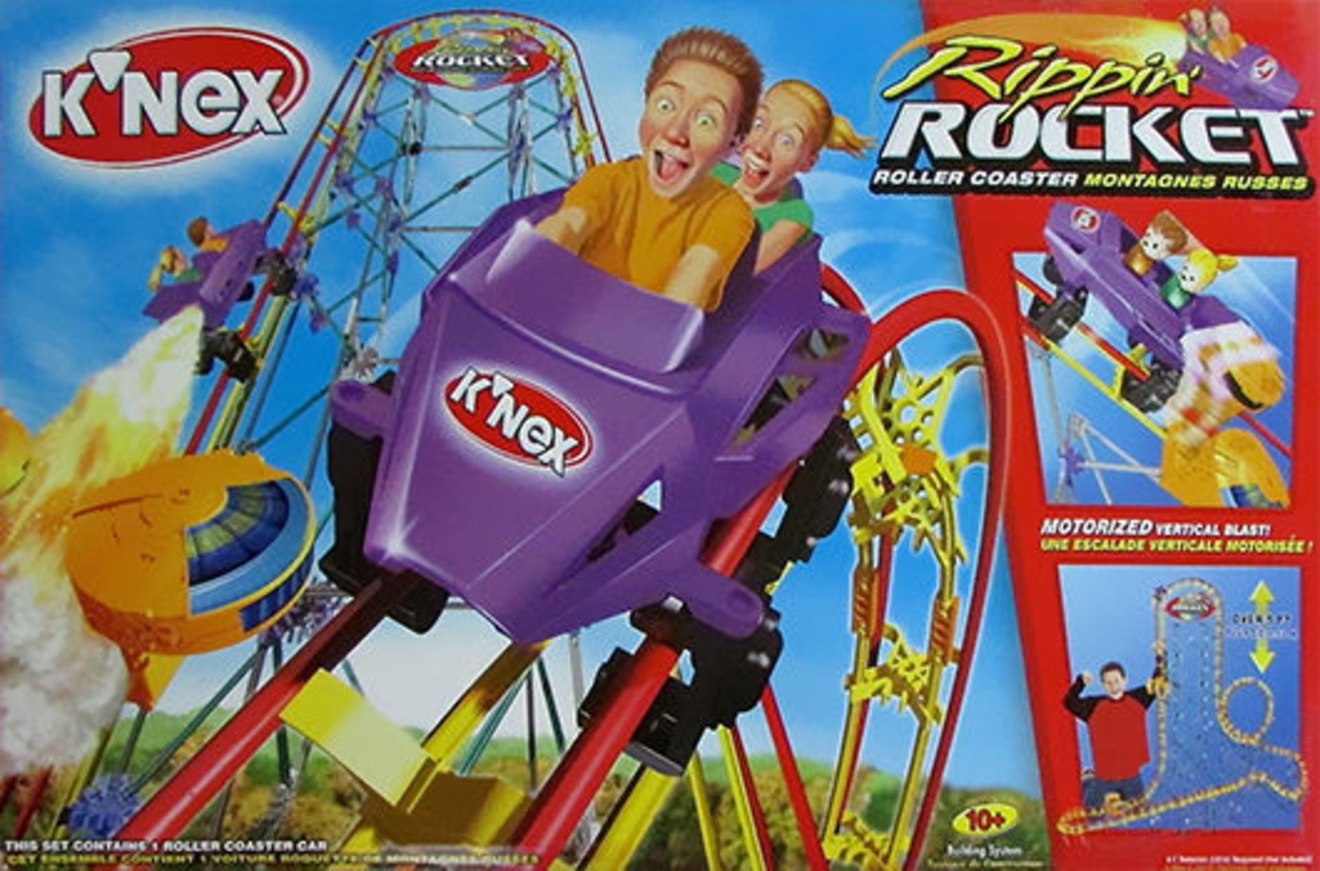 1 x K'nex Rippin Rocket Roller Coaster - Boxed With All Parts - Great Condition - CL010 - - Image 5 of 5