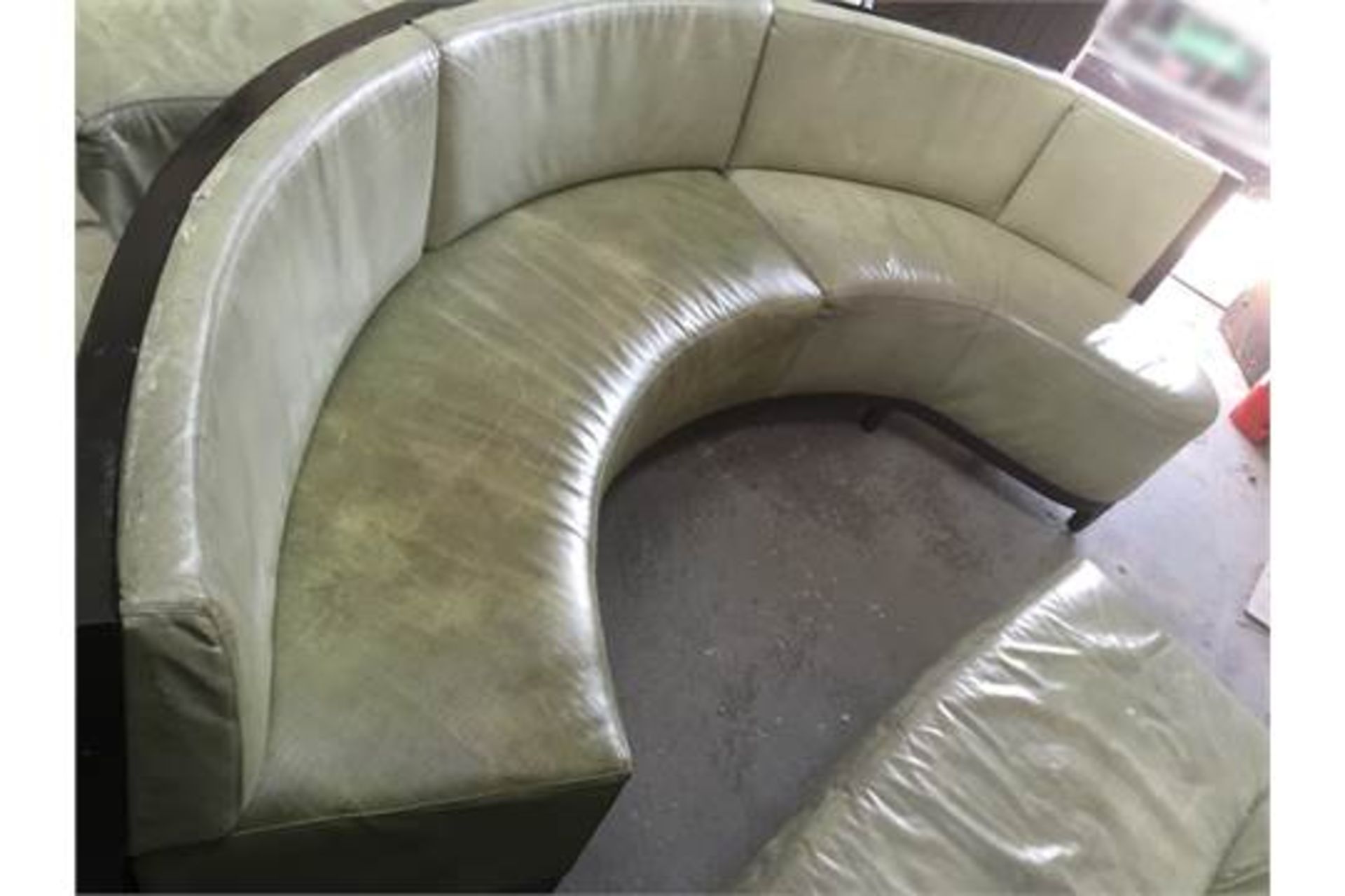 1 x Luxury Upholstered Curved Seating Area - Recently Removed From Nobu - Dimensions: W285 x D62cm x - Image 4 of 7