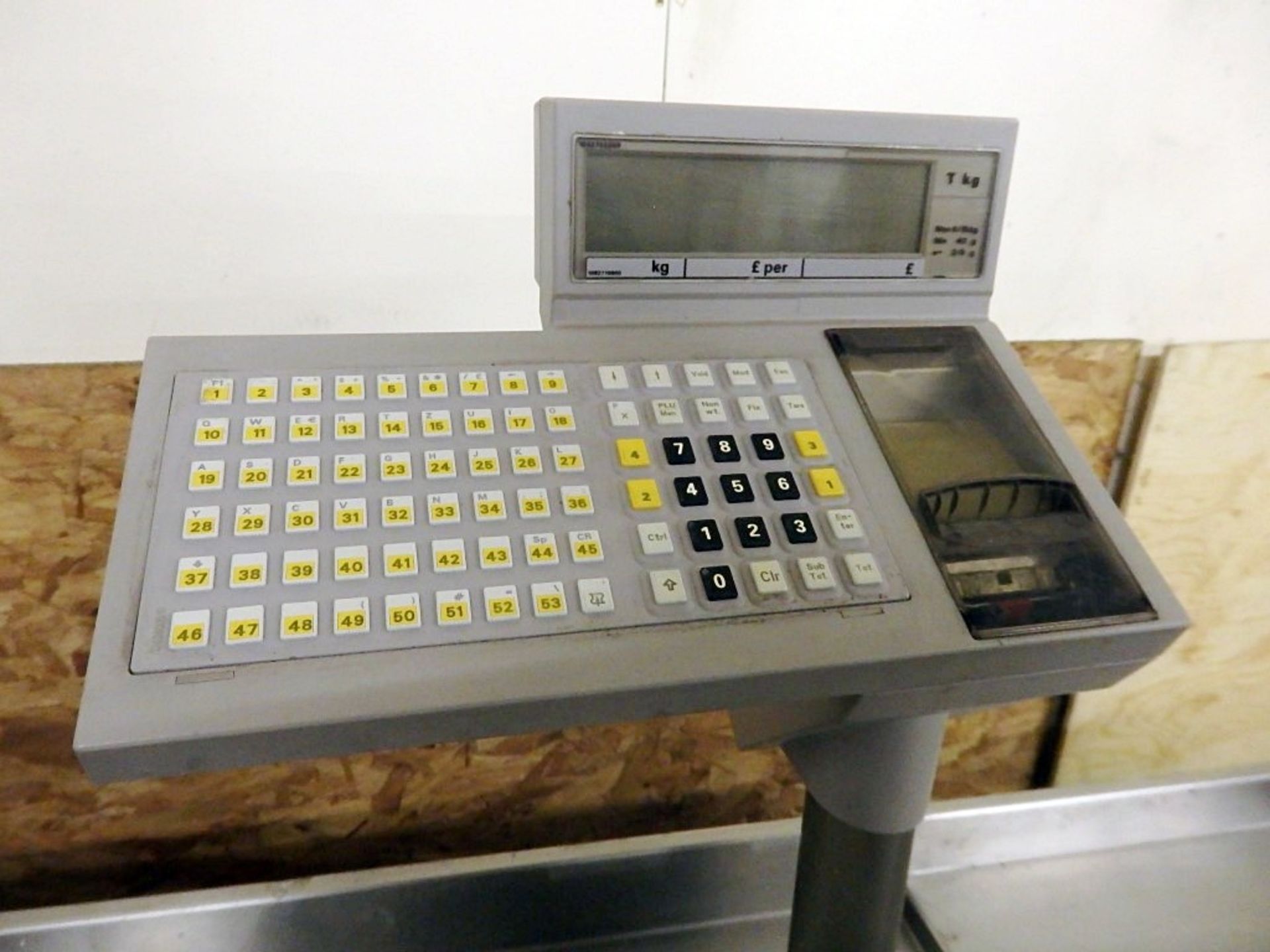 1 x Bizerba Butchers Scale And Printer - Dimensions: W36 x H54 x D44 - Ref: M072 - CL124 - Location: - Image 3 of 6