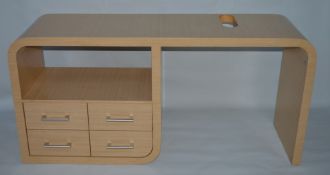 1 x Vogue ARC Series 1 Type C Bathroom VANITY UNIT in LIGHT OAK - 1600mm Width - Manufactured to the