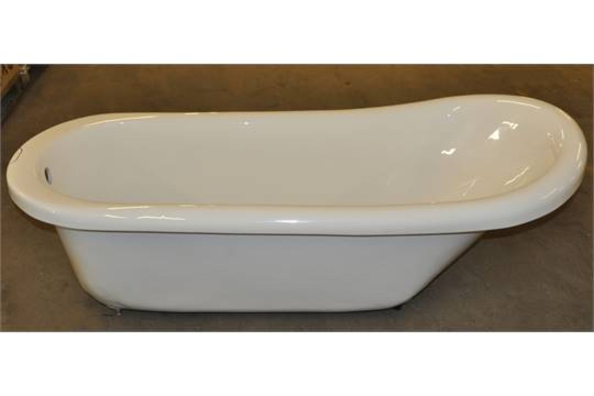 1 x Freestanding Roll Top Slipper Bath - 1550mm - Stunning Regal Style Slipper Bath - CL022 -