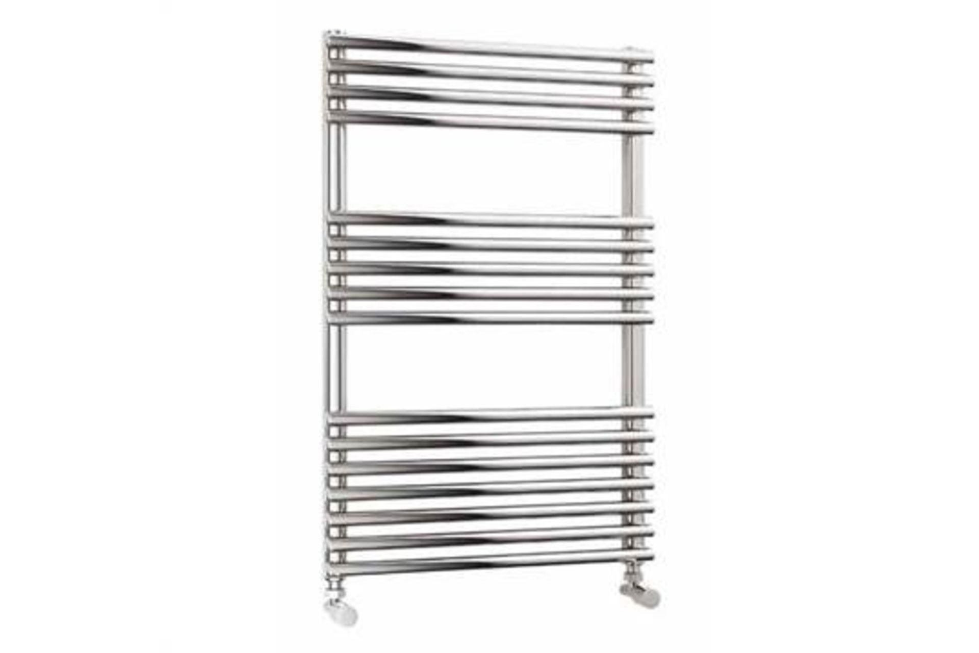 1 x Quinn Topaz Bathroom Ladder Towel Rail - Modern Tube Design With Chrome Finish - Size Height