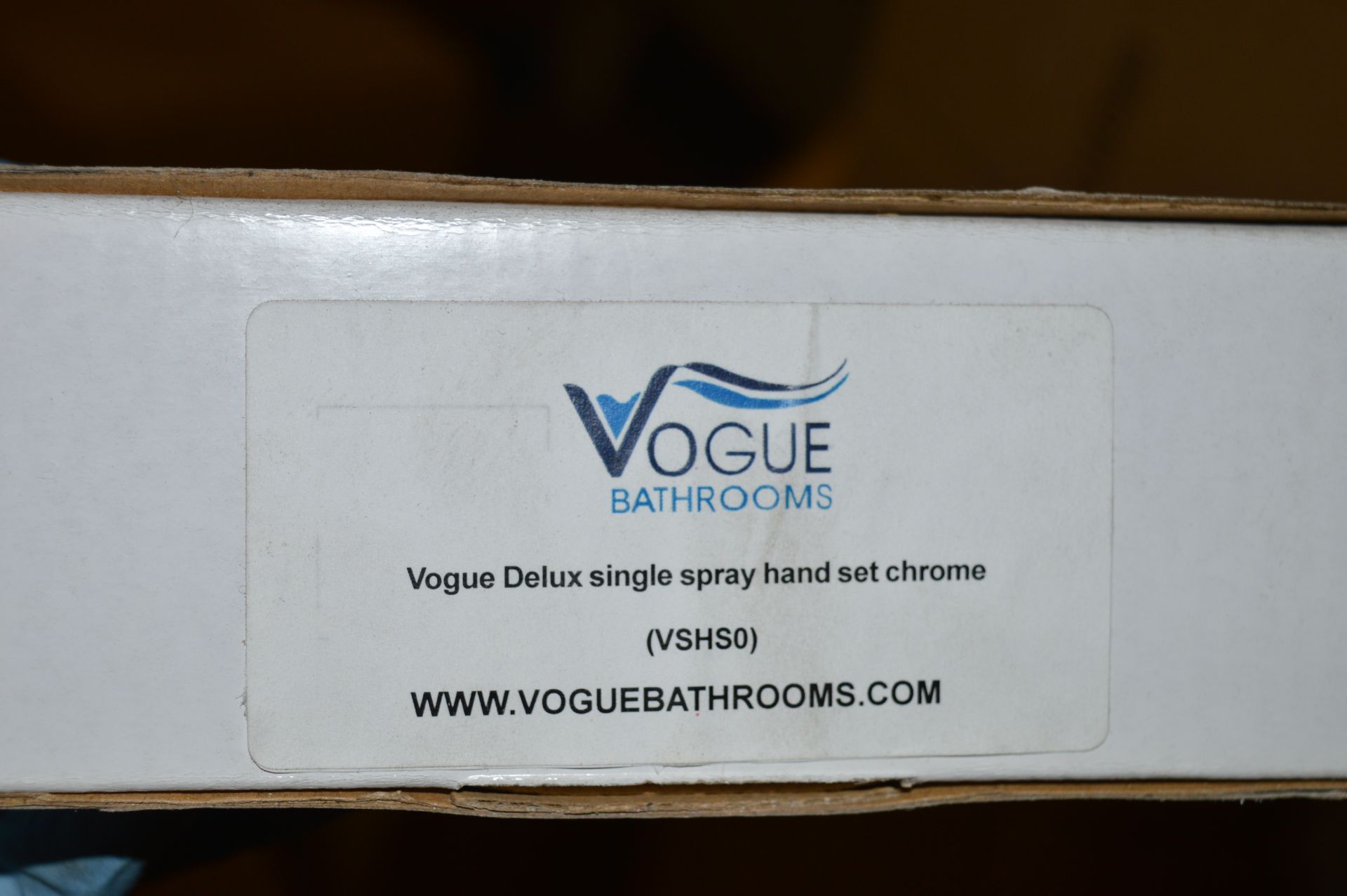 5 x Vogue Deluxe Single Spray Shower Head Hand Set - Chrome Finish - New Boxed Stock - CL034 - - Image 3 of 3