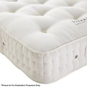 1 x VISPRING "Bedstead Superb" Zip Link Mattress - Total Dimensions: W180 x L200 x D20cm - Ref: