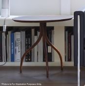 1 x LIGNE ROSET Occasional Table In Walnut - Designed By Pierre Paulin - Dimensions: H50 x Diameter: