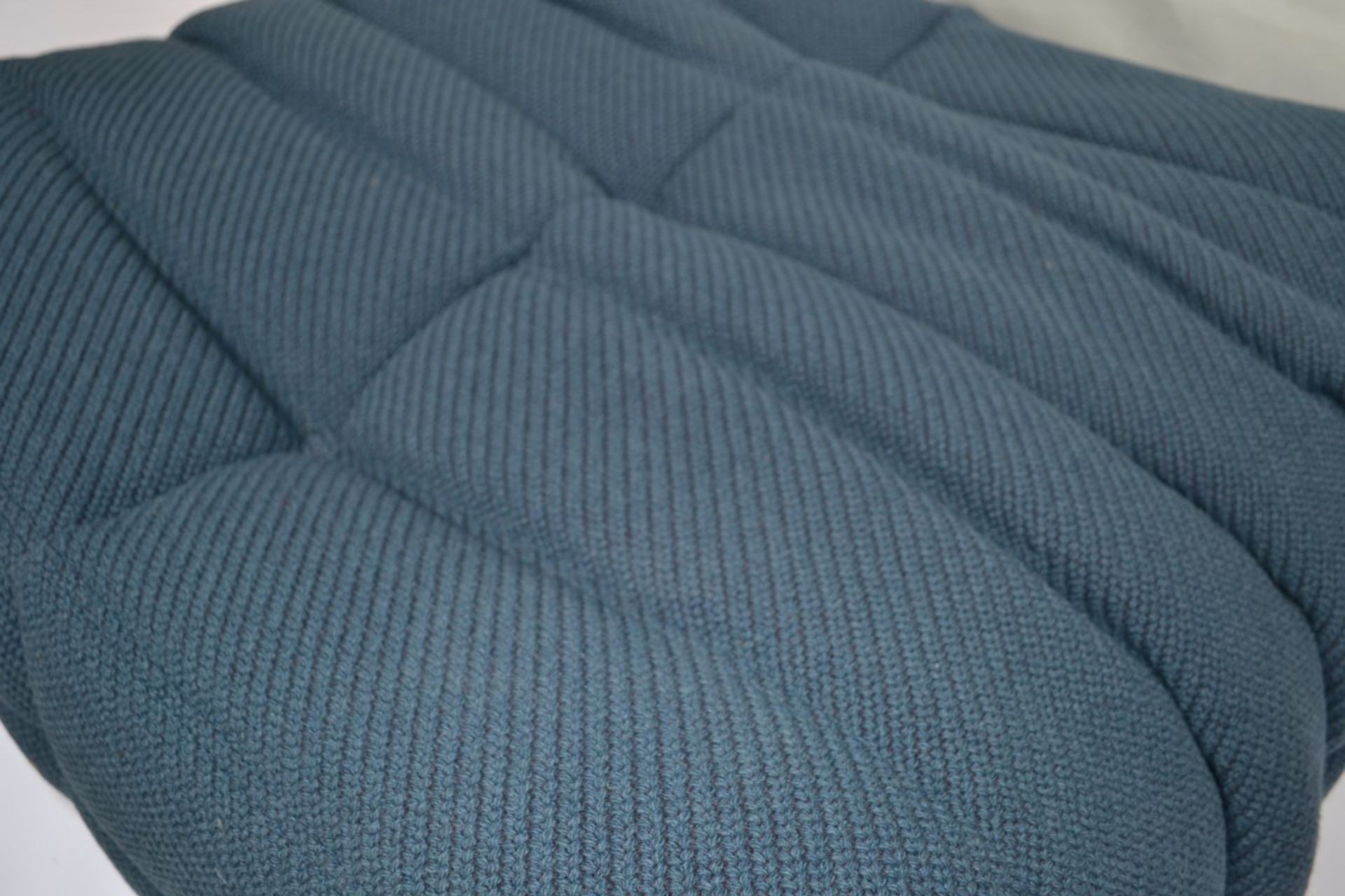 1 x LIGNE ROSET Togo Footstool (Coda 2762) - Colour: Deep Blue - Dimensions: H37 x W82 x D82cm  - - Image 3 of 6