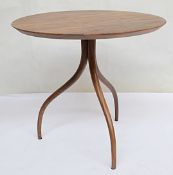 1 x LIGNE ROSET Occasional Table In Walnut - Designed By Pierre Paulin - Dimensions: H50 x Diameter: