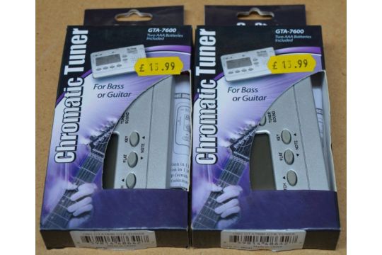 2 x On-Stage Gear GTA-7600 Guitar & Bass Chromatic Tuners - New and Boxed - CL020 - Location: - Image 2 of 4