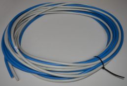 30 x Meters of Double Insulated Electric Cable - Blue and Grey - 15 Meters of Each - Unused -
