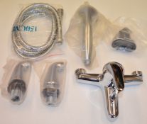 1 x Vogue Carmina Deck Mounted Bath Shower Mixer Tap - Includes Bath Mixer Tap, Shower Head and