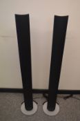 1 x Pair of Bang & Olufsen Beolab 6000 Active Speakers - Silver and Black - Very Good Condition -