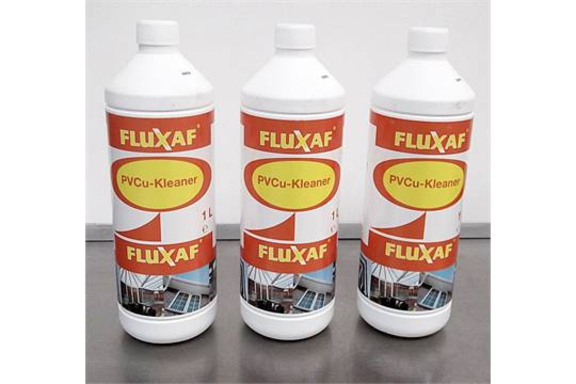 12 x Bottles Of Fluxaf PVCu Kleaner - Supplied In 1 Litre Bottles – Ref: CP17 - Waterbased PVCu