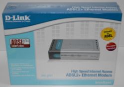 5 x D Link High Speed Internet Access ADSL2+ Ethernet Modem - Model DSL-320T - Includes