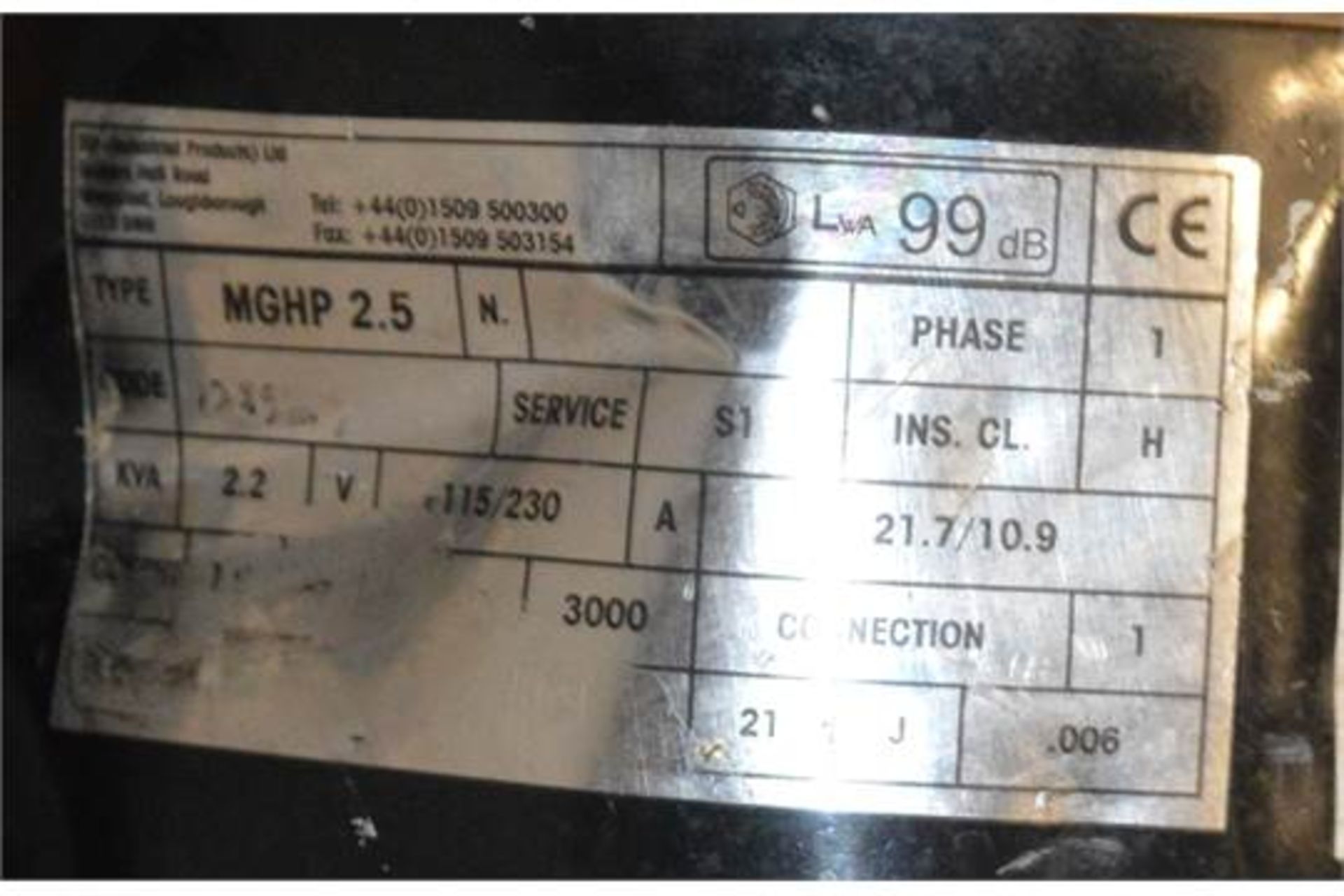 1 x Heavy Duty Portable Generator - ModelMGHP 2.5 - S335 - Location: Altrincham WA14 - Image 2 of 2