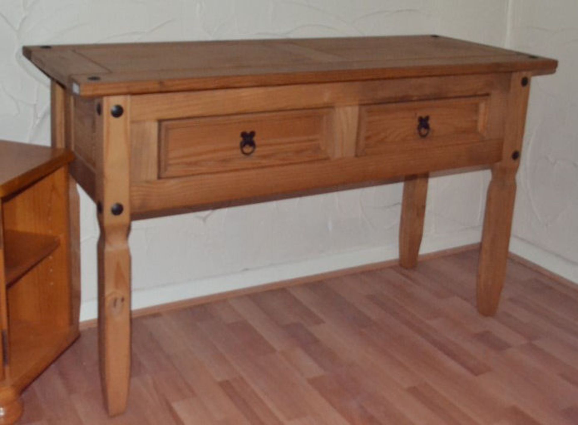 1 x Corona Mexican Pine Console Table - Image 2 of 2