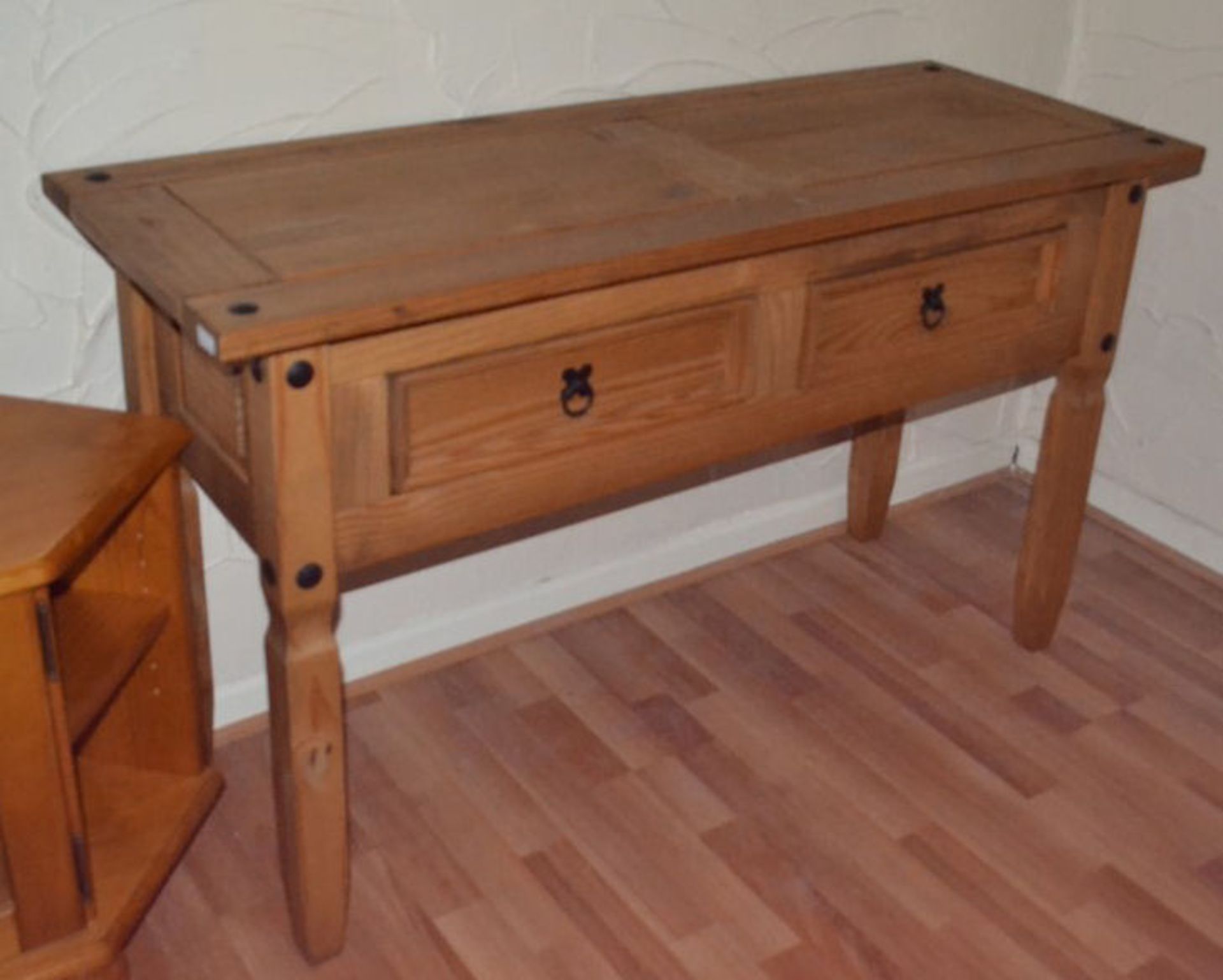 1 x Corona Mexican Pine Console Table - Image 3 of 3