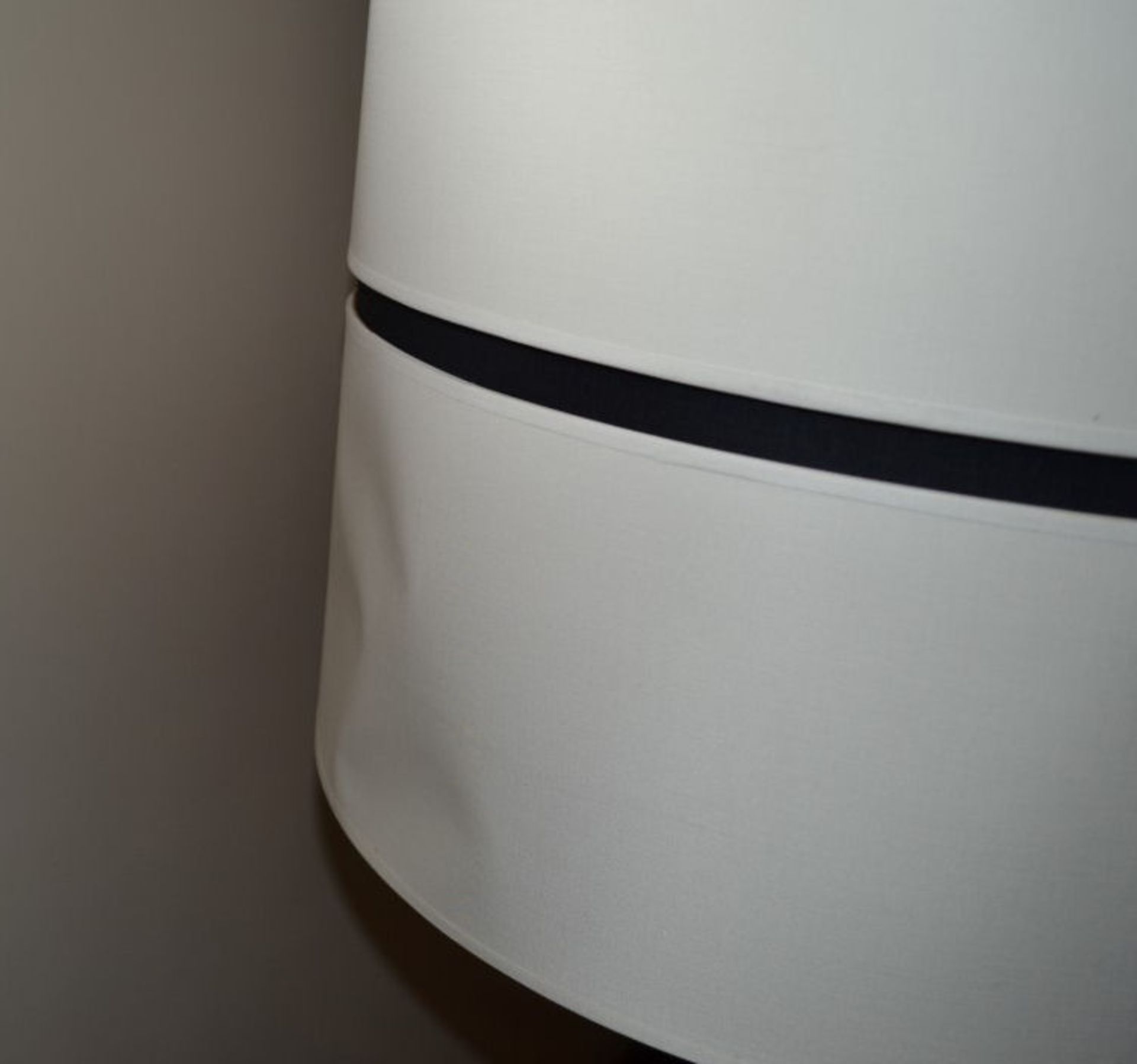 1 x Huge Lamp. 101cm Tall. Base Is Black And White Cone Design. - Image 5 of 5