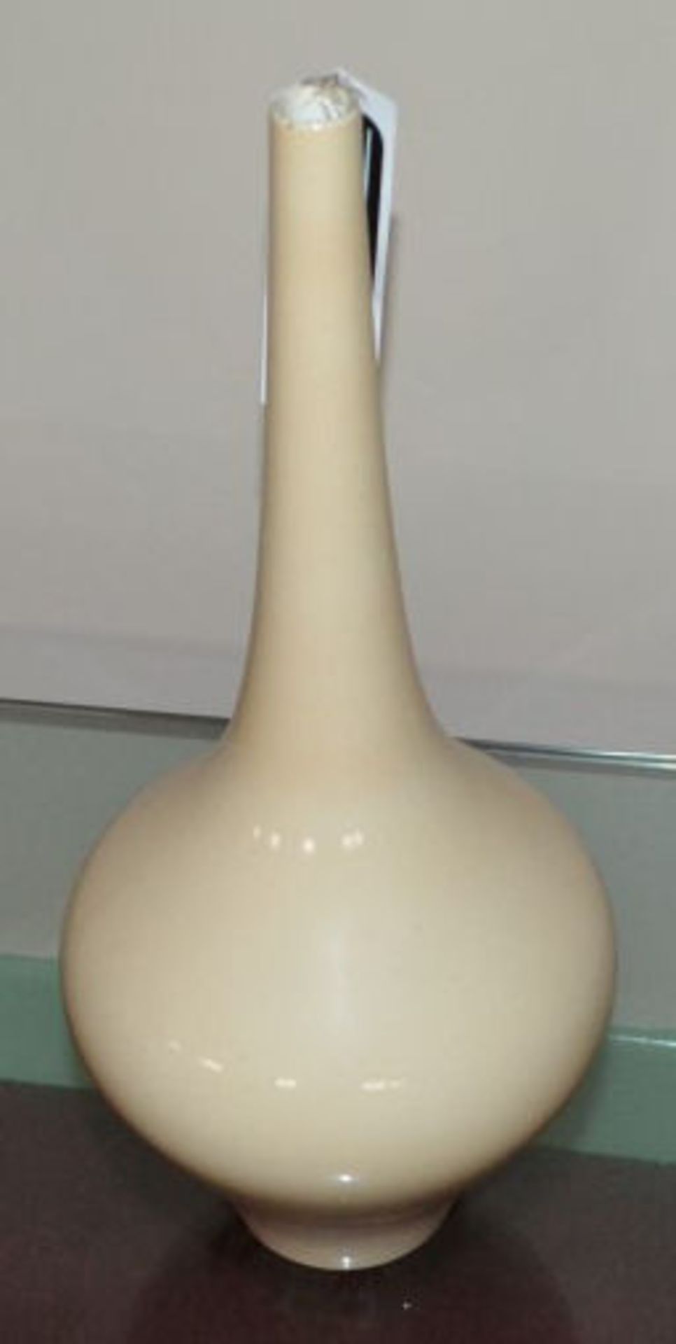 1 x Cream Coloured Vase. Total Height 51.5cm. - Image 3 of 3