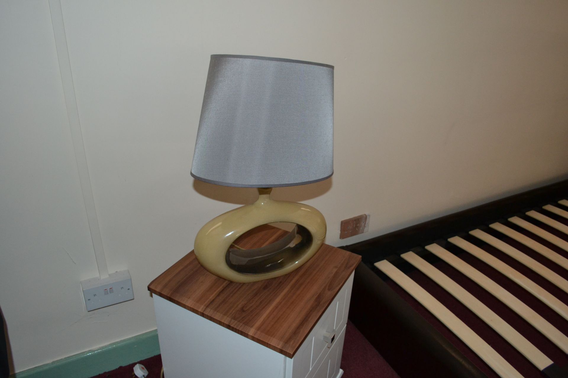 1 x Lamp. Concept For Living. Light Brown Outer Colour With Dark Brown Inside. - Image 4 of 4