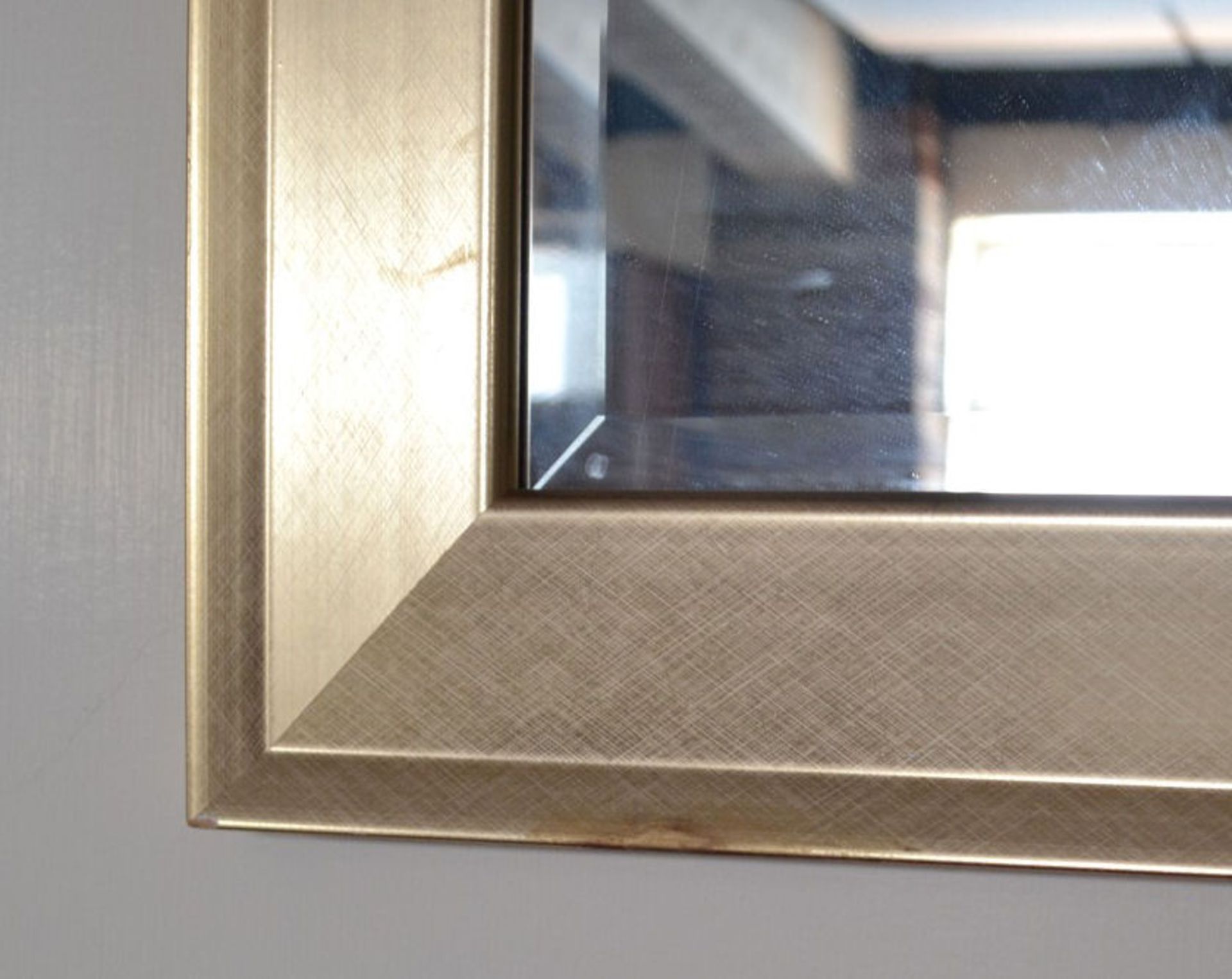 1 x Gold Surround Mirror. 105cm Long. 75cm Tall. Frame Is Around 7.5cm Wide. - Image 5 of 6