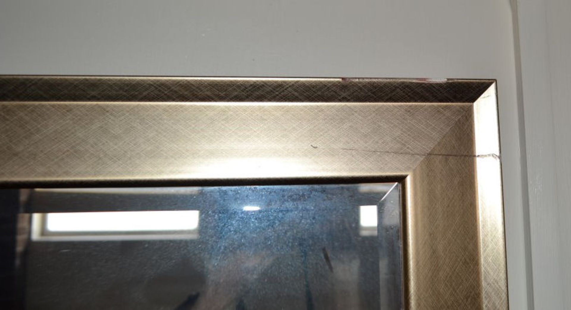 1 x Gold Surround Mirror. 105cm Long. 75cm Tall. Frame Is Around 7.5cm Wide. - Image 4 of 6