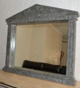 1 x Large Colliseum Style Marble Bordered Mirror. Original Retail £250