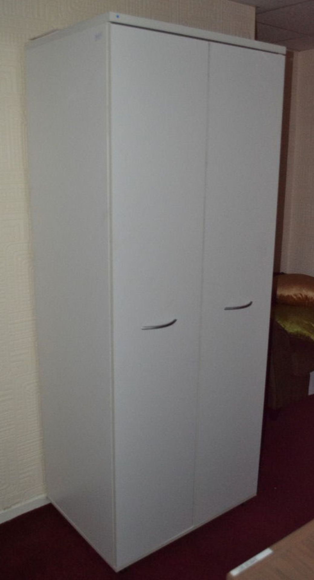 1 x Large 2-Door White Wardrobe. Original Retail £149. Height 189cm, Width 76cm, Depth 55cm.