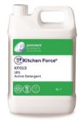 2 x Kitchen Force 5 Litre Active 16% For Hand Dishwashing - Premiere Products - Includes 2 x 5 Litre