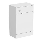 1 x Prague White Back to Wall Toilet Unit - White Finish - 300mm Deep - CL190 - Ref BR100 -
