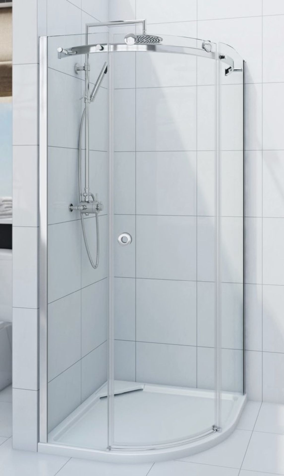 1 x Infiniti 800mm Quadrant Shower Enclosure - 800x800mm - Unused Stock - CL190 - Ref BR111 -