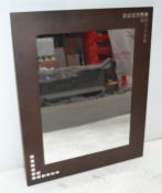 1 x Metal Frame Mirror, 50x60cm - AE017 - CL007 - Location: Altrincham WA14 - NO VAT