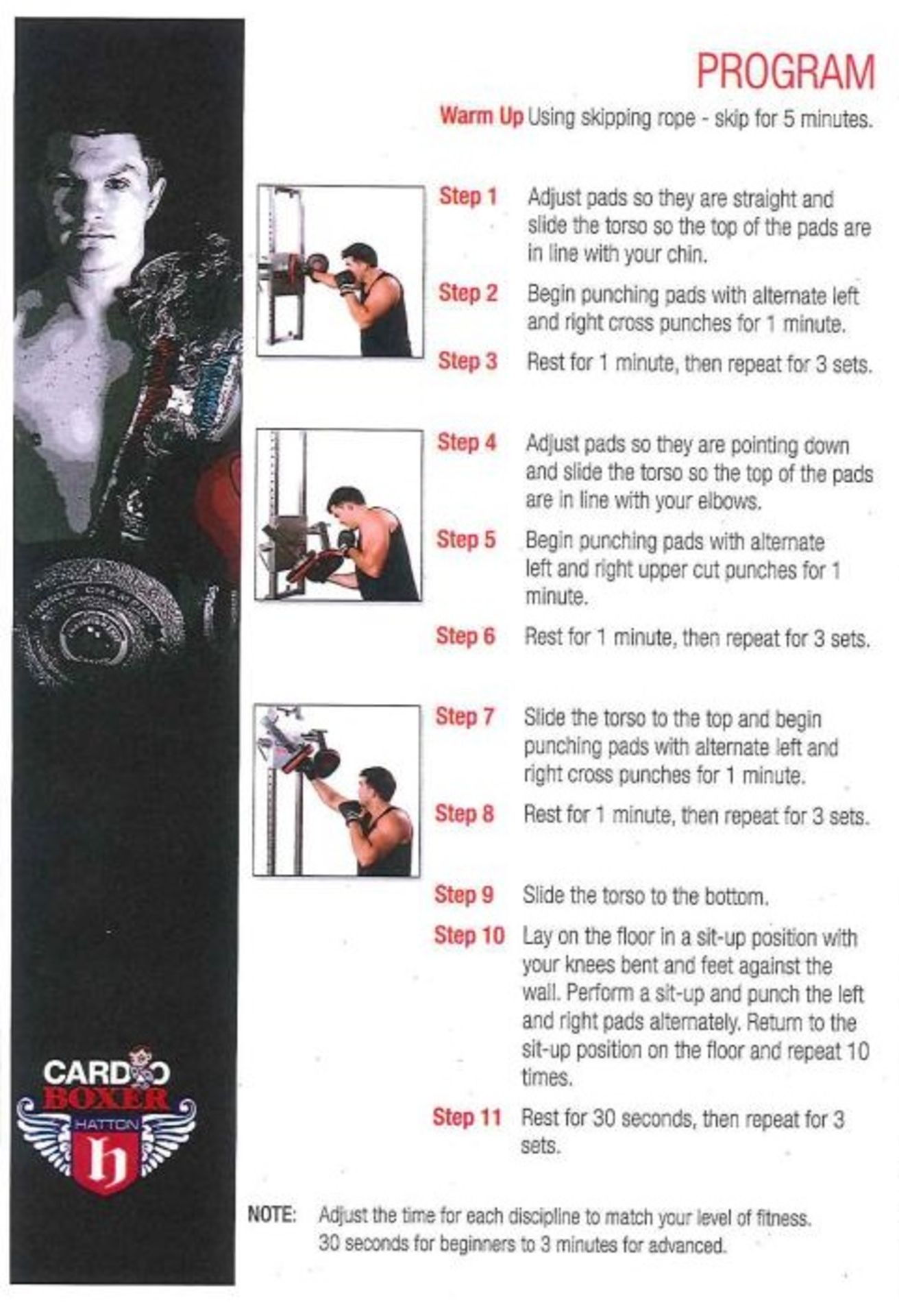 1 x Ricky Hatton CARDIO BOXER - Wall Mounted Adult Fitness Trainer - New Boxed Stock - CL053 - - Image 5 of 5